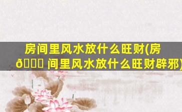 房间里风水放什么旺财(房 🍁 间里风水放什么旺财辟邪)